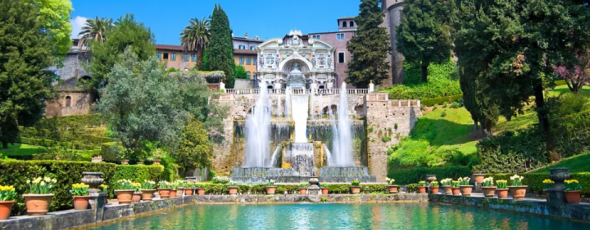 VILLA D'ESTE A TIVOLI.  Ingresso gratuito prima domenica del mese.